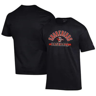 Delmarva Shorebirds Champion Logo Jersey T-Shirt - Black