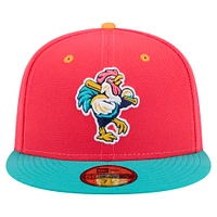 Men's New Era Red Delmarva Shorebirds Copa de la Diversión 59FIFTY Fitted Hat