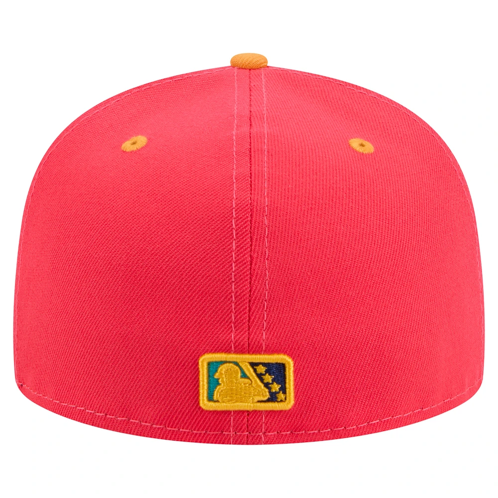 Men's New Era Red Delmarva Shorebirds Copa de la Diversión 59FIFTY Fitted Hat