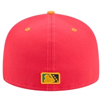 Men's New Era Red Delmarva Shorebirds Copa de la Diversión 59FIFTY Fitted Hat