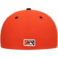 Men's New Era White Delmarva Shorebirds Authentic Collection Team Alternate 59FIFTY Fitted Hat