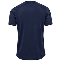 Maillot d'entraînement professionnel bleu marine de l'équipe nationale du Danemark 2024 pour hommes