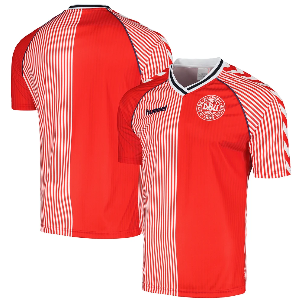 Men's Red Denmark National Team 1986 Home Replica Jersey