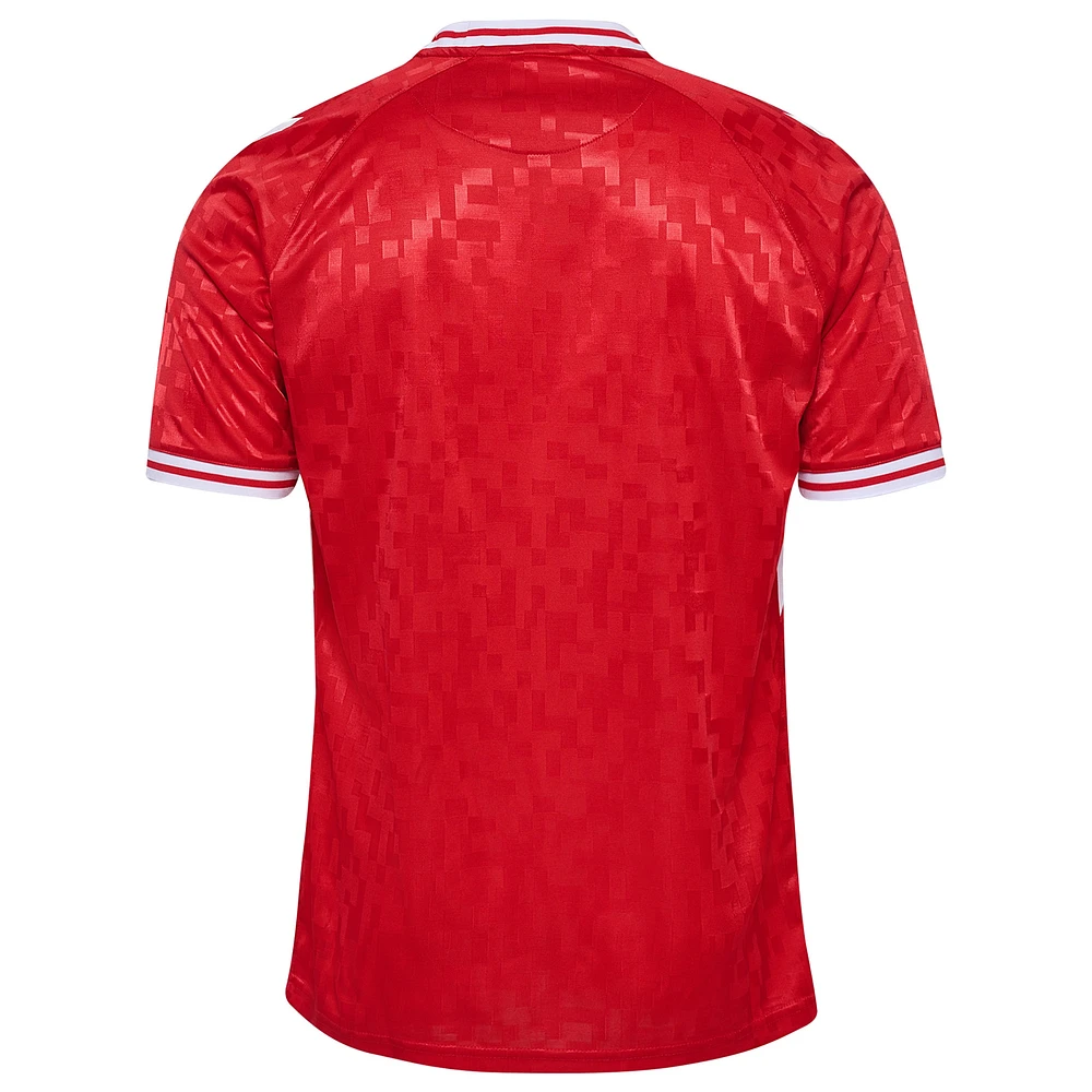 Maillot réplique domicile de l'équipe nationale du Danemark 2024 rouge pour homme