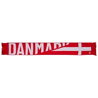 Drapeau de fan de l'équipe nationale du Danemark rouge Foulard