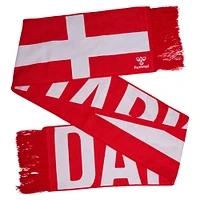 Drapeau de fan de l'équipe nationale du Danemark rouge Foulard