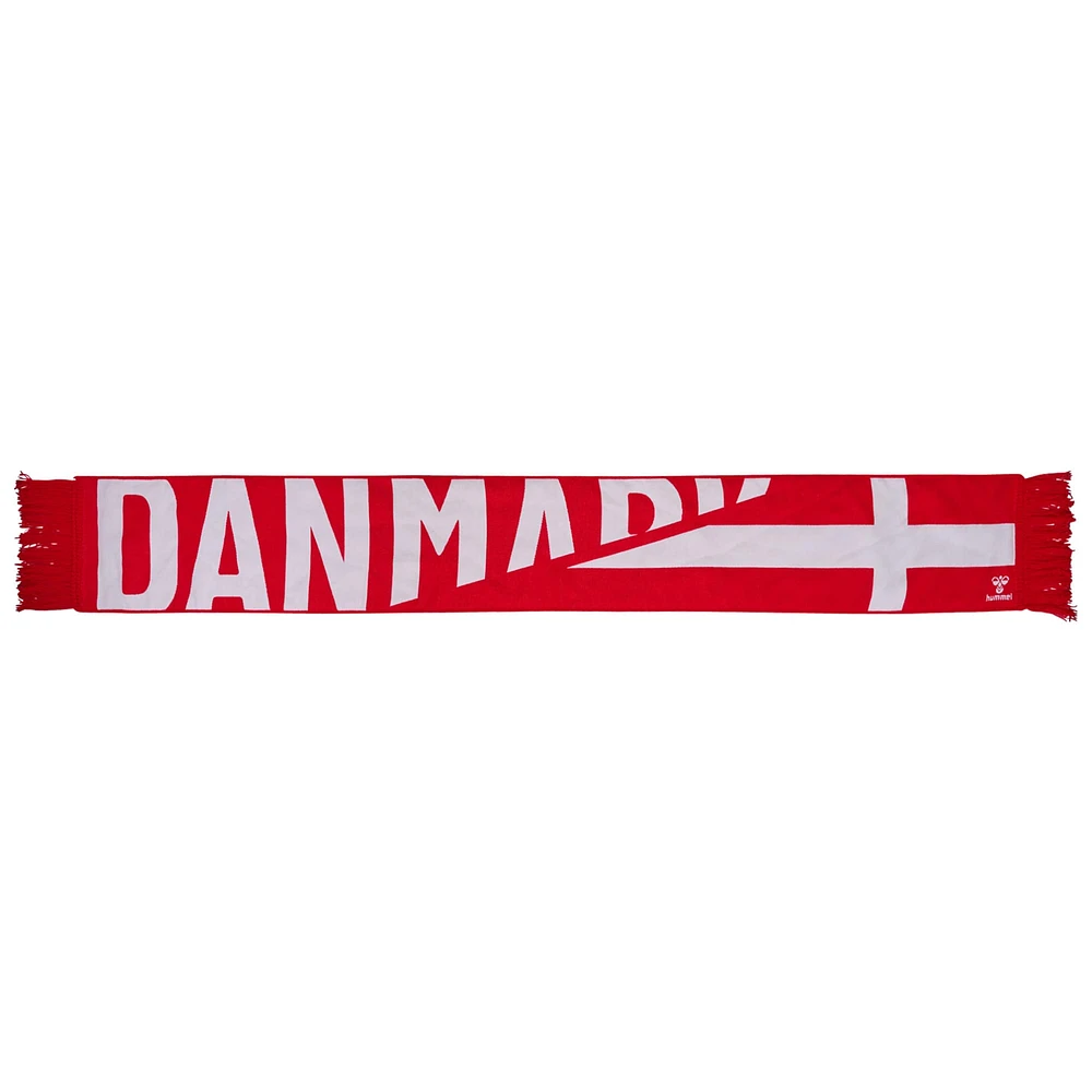 Red Denmark National Team Fan Flag Scarf