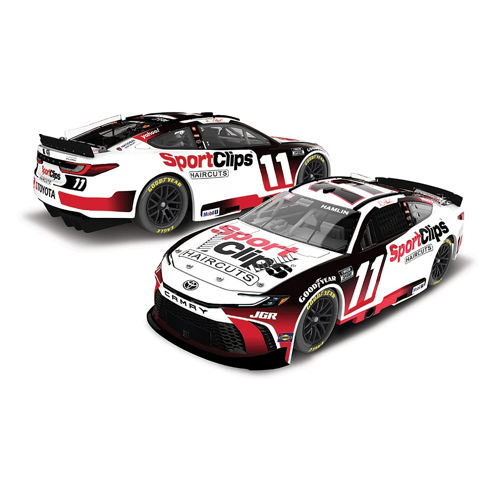 Action Racing Denny Hamlin 2025 #11 Sport Clips 1:24 Elite Die-Cast Toyota Camry XSE