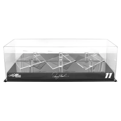 Denny Hamlin Fanatics Authentic #11 Joe Gibbs Racing 3 Car 1/24 Scale Die Cast Display Case With Platforms