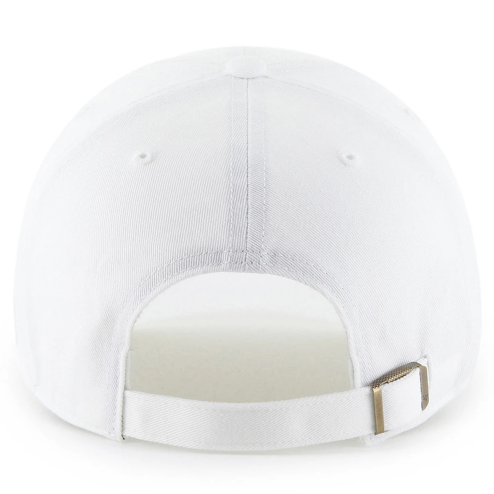 Men's '47  White Denny Hamlin  Clean Up Adjustable Hat