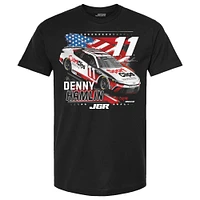 Men's Joe Gibbs Racing Team Collection Black Denny Hamlin Patriotic Car T-Shirt