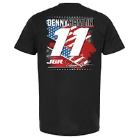 Men's Joe Gibbs Racing Team Collection Black Denny Hamlin Patriotic Car T-Shirt