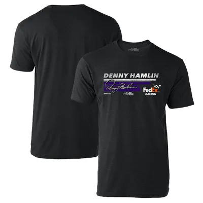 Denny Hamlin Joe Gibbs Racing Team Collection Hot Lap T-Shirt - Heather Black