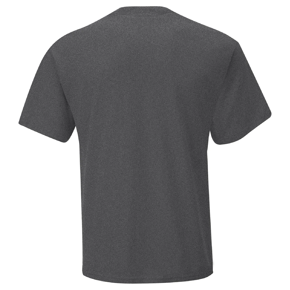 Men's Joe Gibbs Racing Team Collection Heather Charcoal Denny Hamlin Vintage T-Shirt
