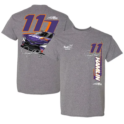 Denny Hamlin Joe Gibbs Racing Team Collection Car T-Shirt - Heather Gray