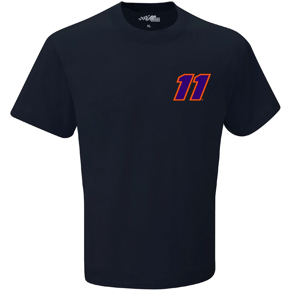 Men's Joe Gibbs Racing Team Collection Navy Denny Hamlin Exclusive Tonal Flag T-Shirt