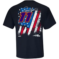 Men's Joe Gibbs Racing Team Collection Navy Denny Hamlin Exclusive Tonal Flag T-Shirt