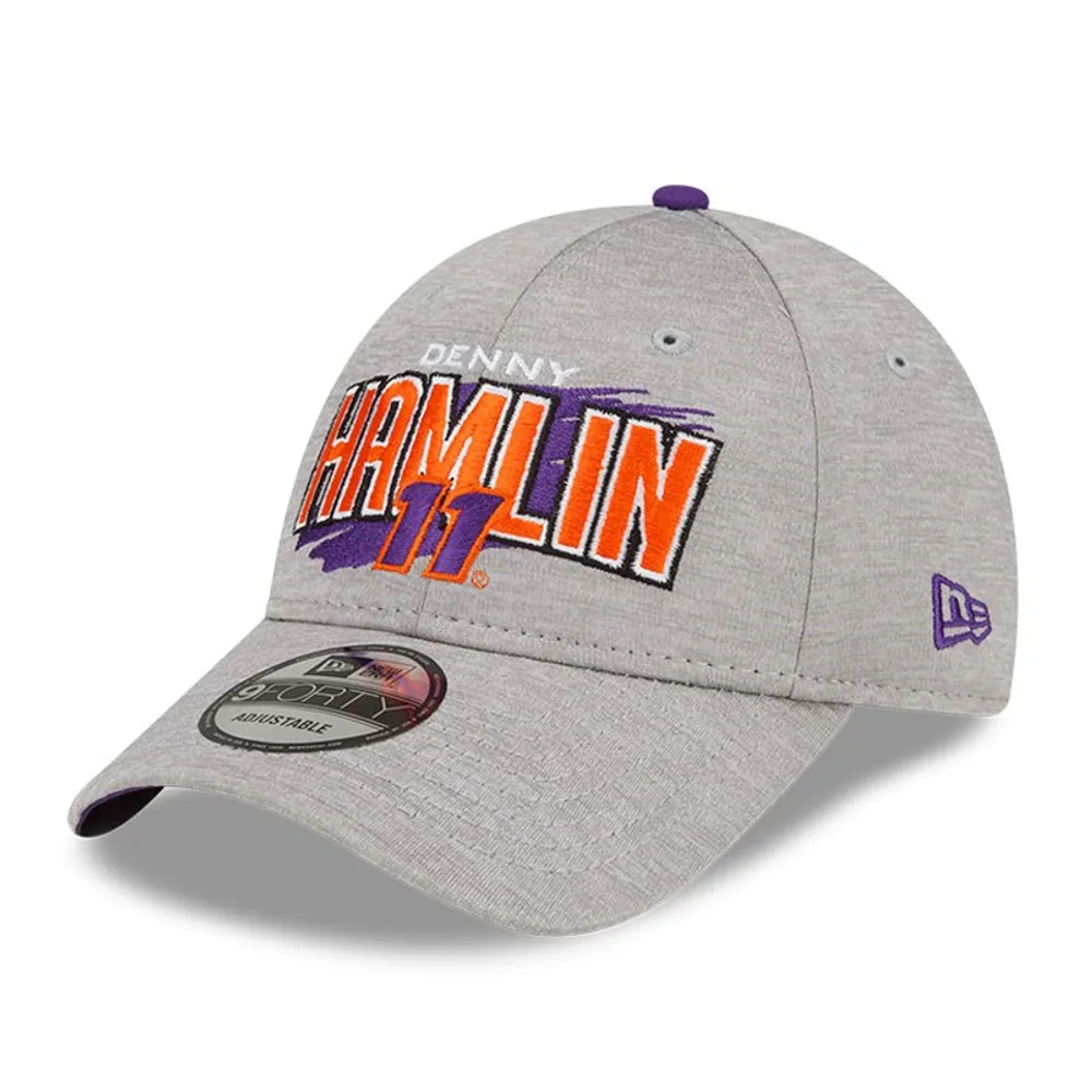 Miami Marlins Fanatics Branded Logo Adjustable Hat - Heather Gray