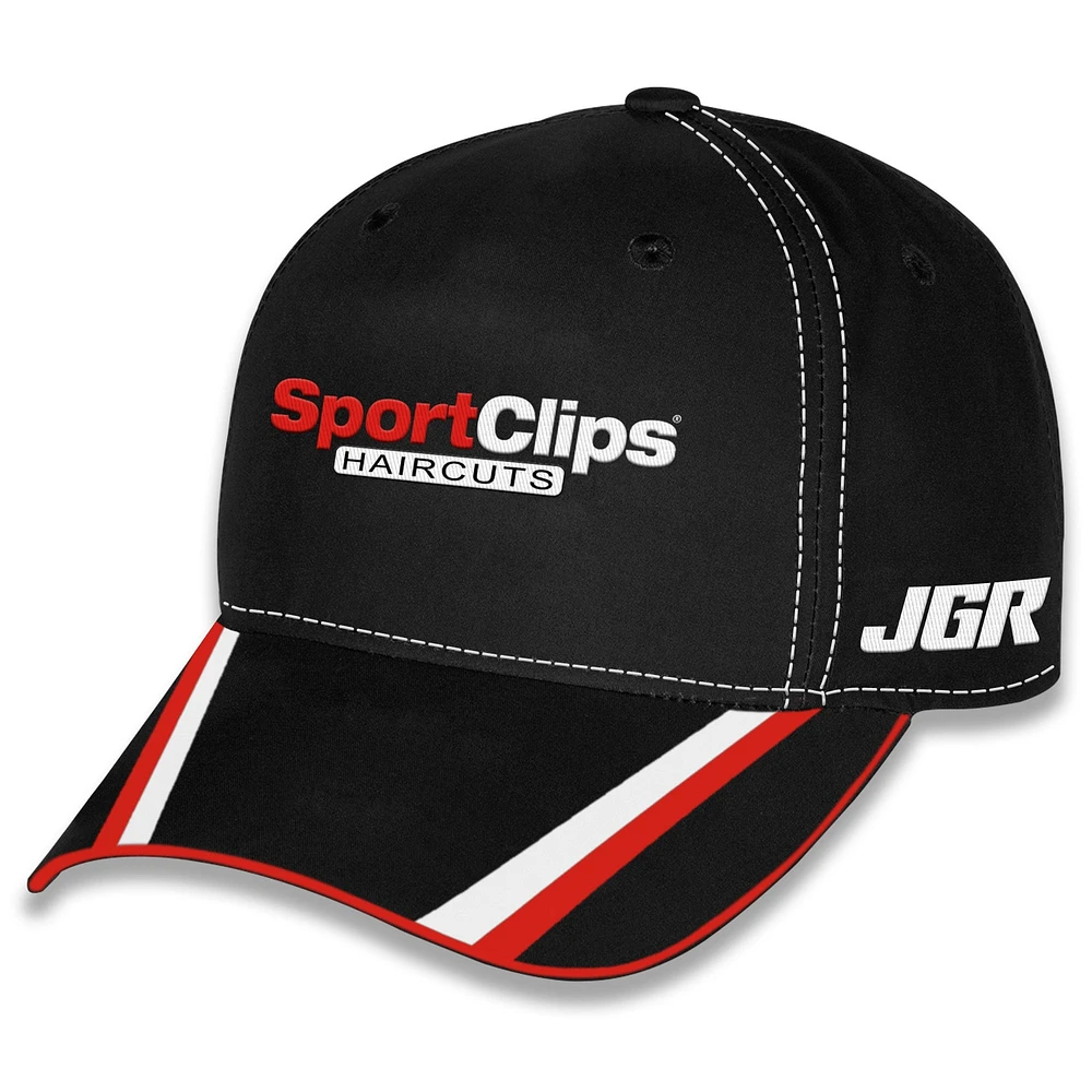 Unisex Checkered Flag Sports Black Denny Hamlin FedEx Uniform Adjustable Hat