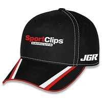 Unisex Checkered Flag Sports Black Denny Hamlin FedEx Uniform Adjustable Hat