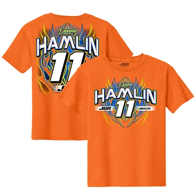 Youth Joe Gibbs Racing Team Collection  Orange Denny Hamlin Name & Number T-Shirt