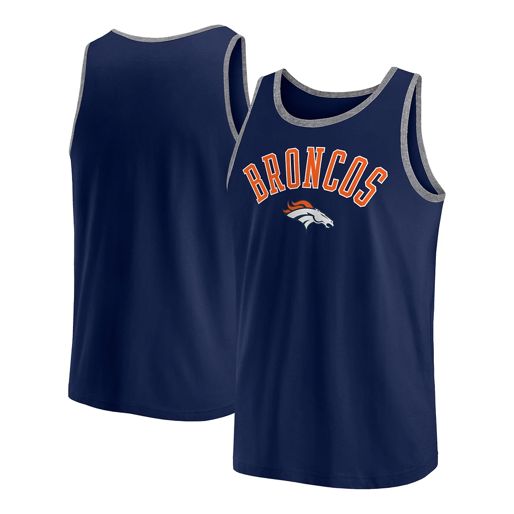 Débardeur Bet Fanatics pour hommes bleu marine Denver Broncos