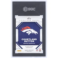 Carte Panini Donruss Bronze 2022 autographiée Cortland Sutton Denver Broncos #SM-CS #1/1 SGC authentifiée 9