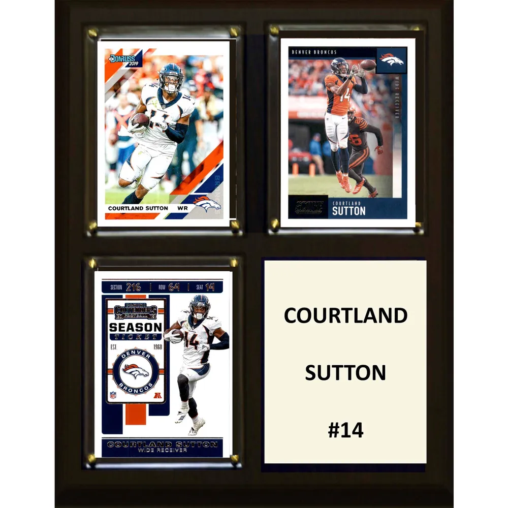 Denver Broncos Courtland Sutton Fanatics Authentic 10.5 x 13