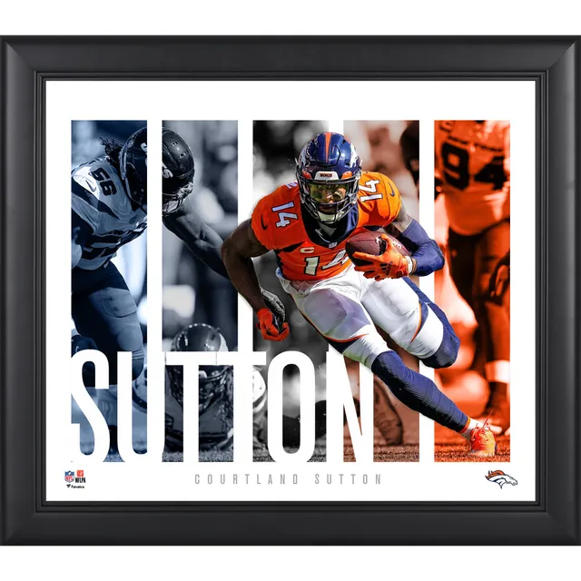 Unsigned Denver Broncos Jerry Jeudy Fanatics Authentic Running