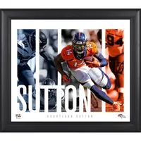 Lids Javonte Williams Denver Broncos Fanatics Authentic Framed 15 x 17  Player Collage with a Piece of Game-Used Ball