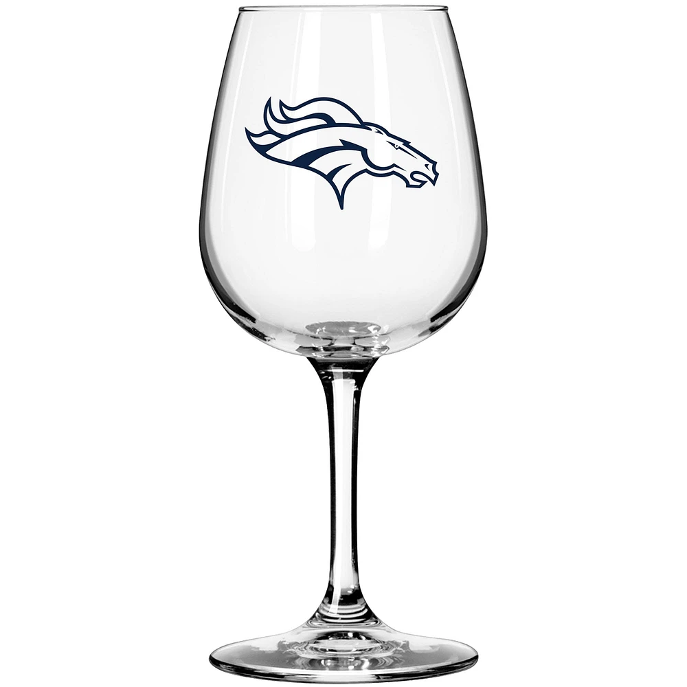 Denver Broncos 12oz. Verre à vin à pied Gameday