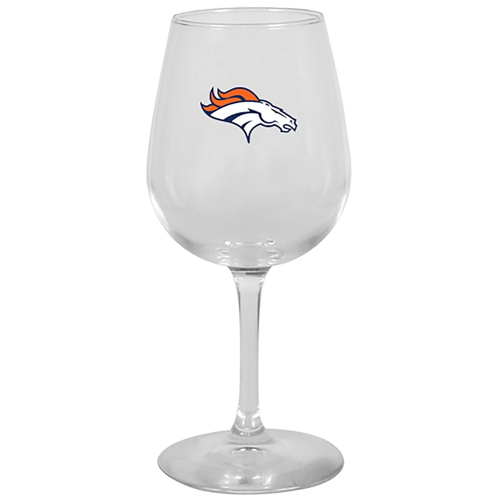 Broncos de Denver 12 oz. Verre à vin à pied