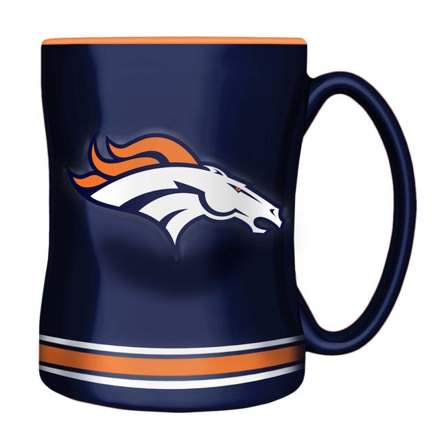 Denver Broncos 14oz. Tasse sculptée