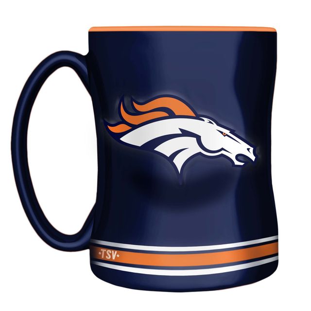 Denver Broncos 14oz. Tasse sculptée