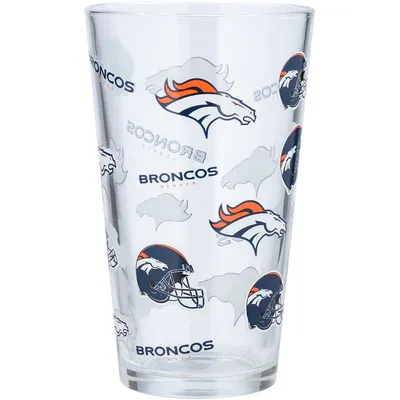 Denver Broncos 16oz. Allover Print Pint Glass