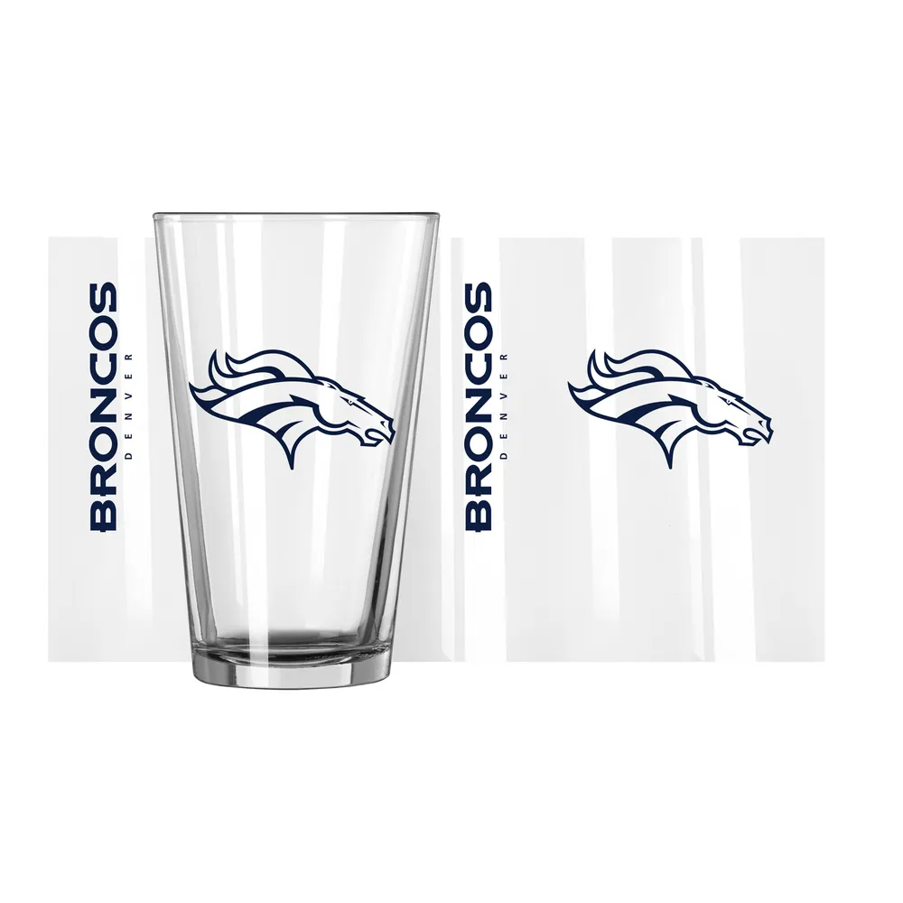 Lids Denver Broncos 16oz. Team Wordmark Game Day Pint Glass