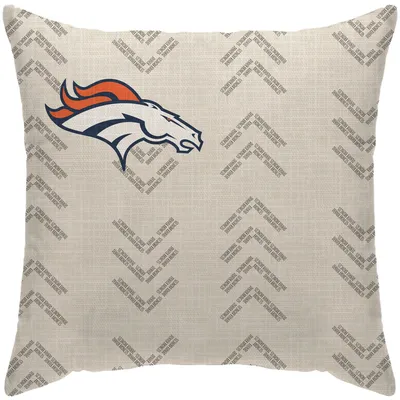 Denver Broncos 18'' x 18'' Team Wordmark Decorative Throw Pillow