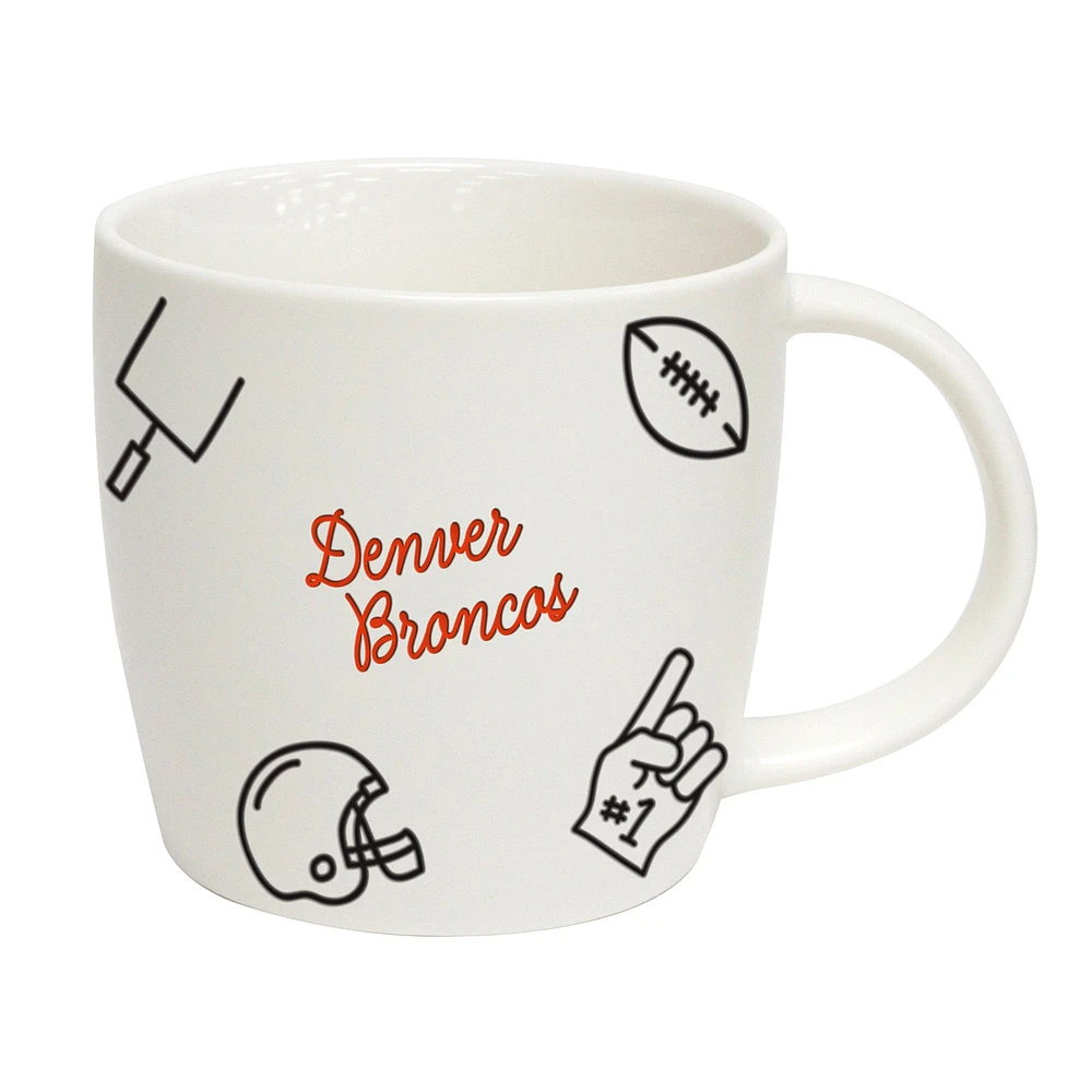 Denver Broncos 18 onces. Tasse de meneur de jeu