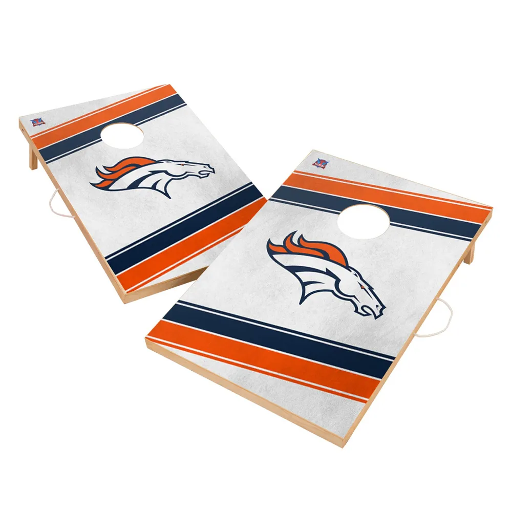 Denver Broncos Version 2 Cornhole Wraps - Set of 2