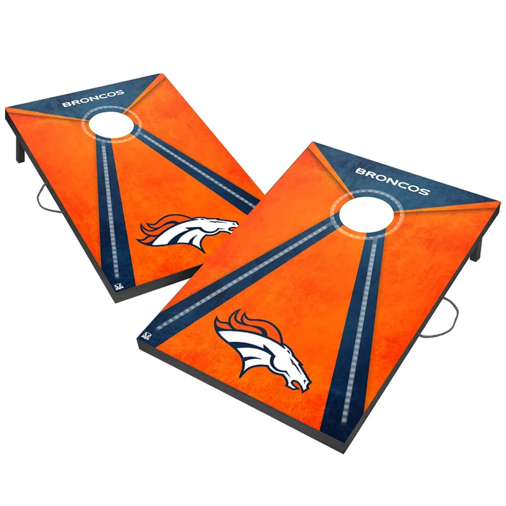 Lids Denver Broncos FOCO Tabletop Cornhole Set