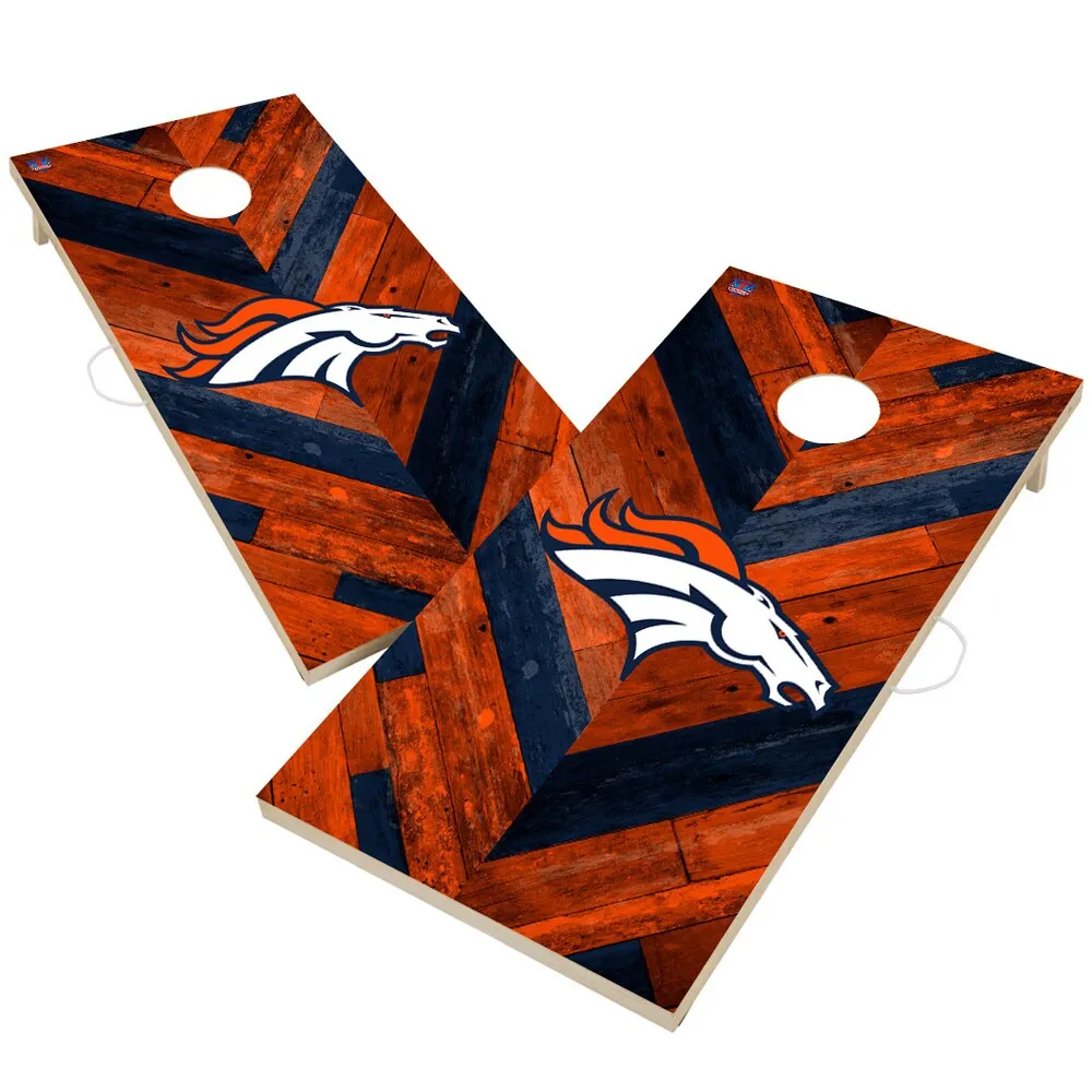 Lids Denver Broncos FOCO Tabletop Cornhole Set