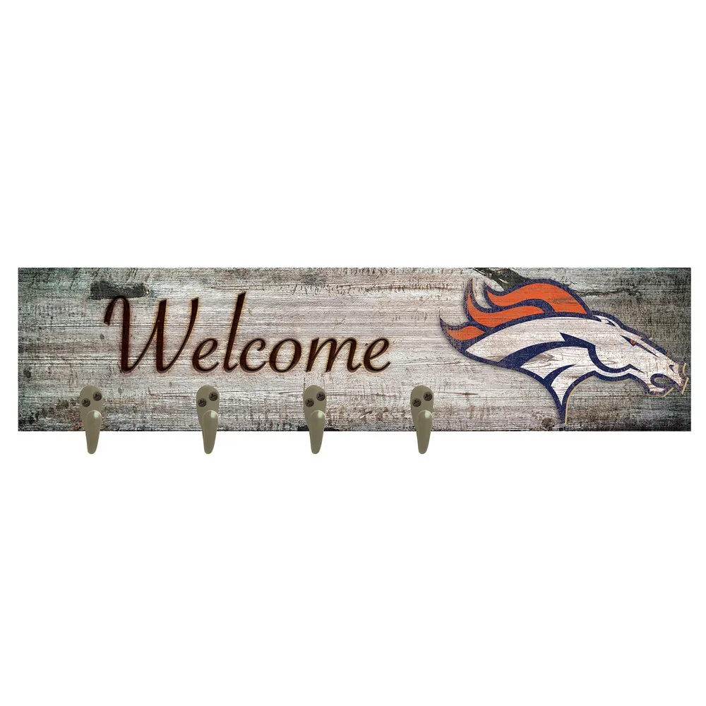 Officially Licensed NFL Denver Broncos Coat Hanger 6 x 24