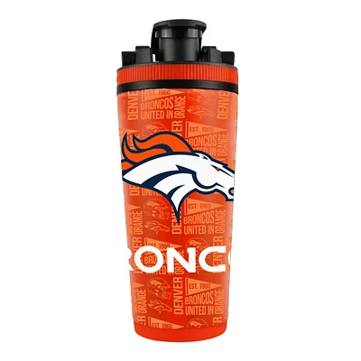 Denver Broncos 26oz. 4D Stainless Steel Shaker Bottle