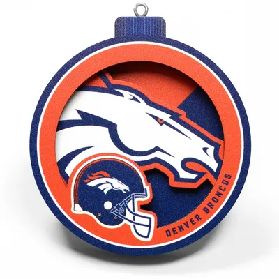 Denver Broncos 3D Logo Series Ornament