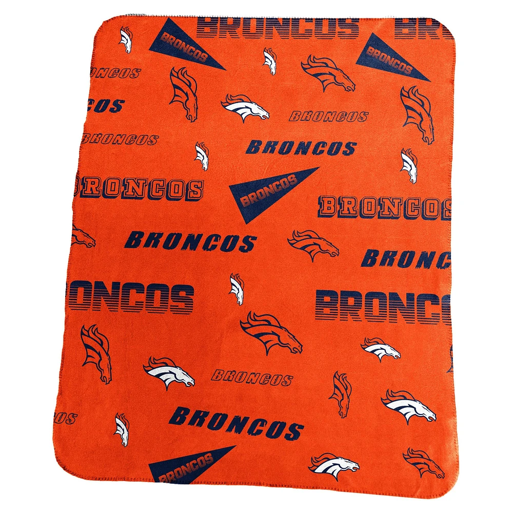 Couverture polaire classique Denver Broncos 50" x 60"