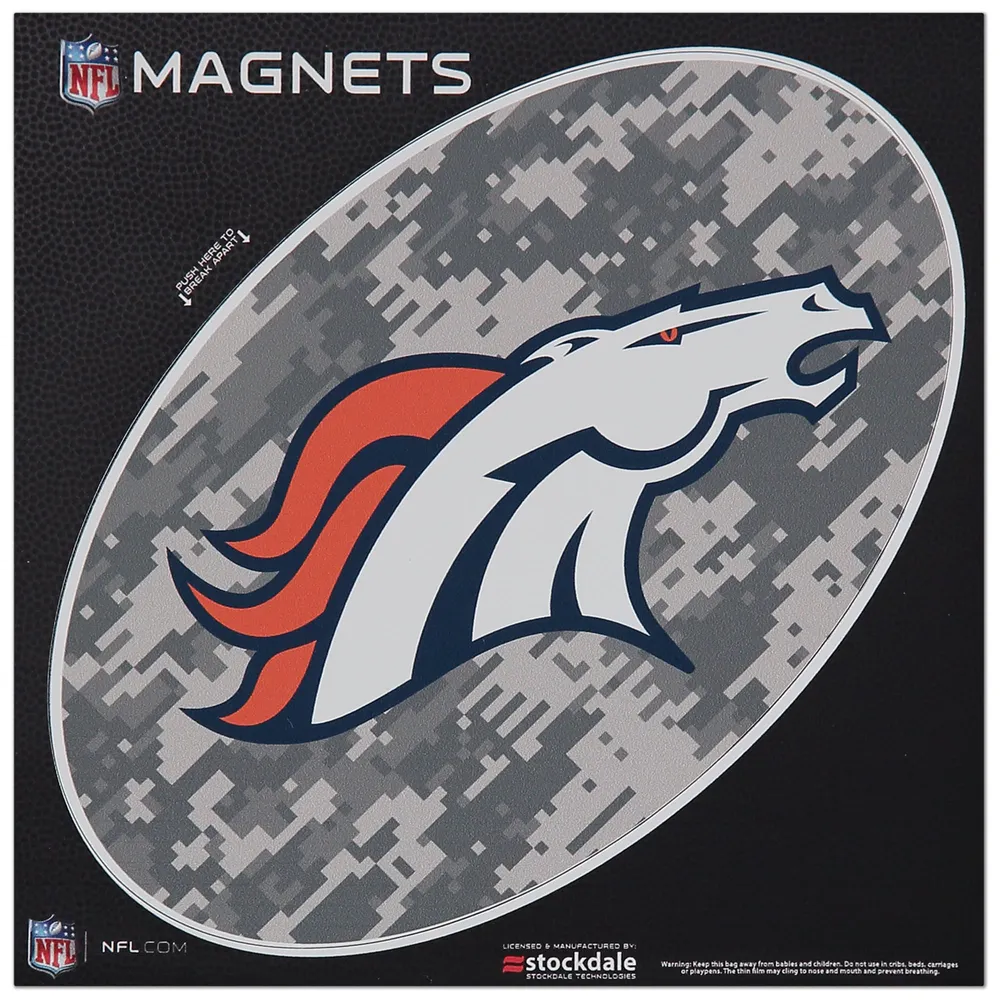 Lids Denver Broncos 6 x 6 Digi Camo Oval Car Magnet