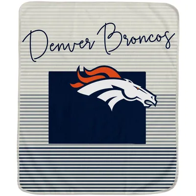 Denver Broncos 60'' x 70'' Ultra Fleece State Stripe Plush Blanket