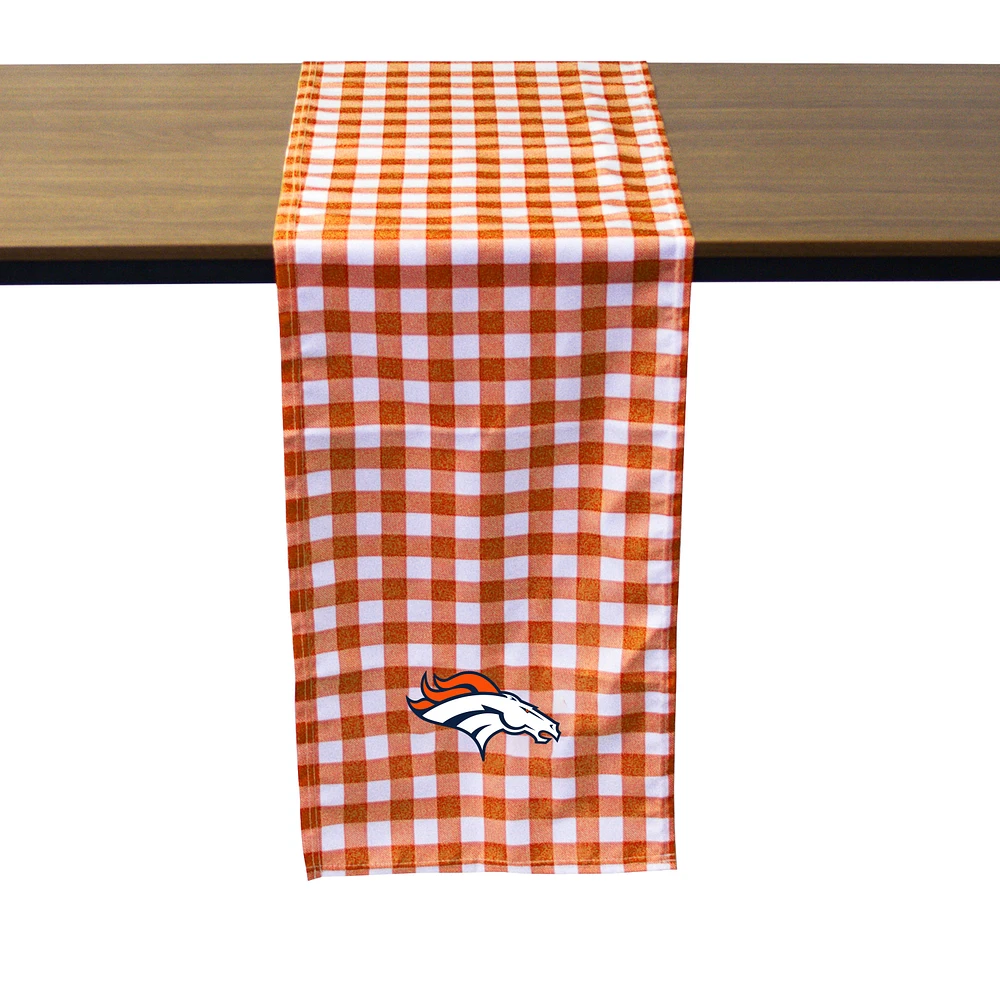 Denver Broncos Buffalo Check Table Runner