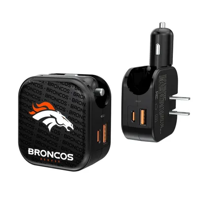 Denver Broncos Dual Port USB Car & Home Charger