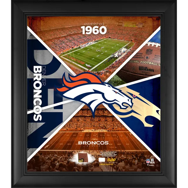 Fanatics Authentic Chicago Bears Framed 15 x 17 Team Impact Collage with A Piece of Game-Used Football - Limited Edition 500